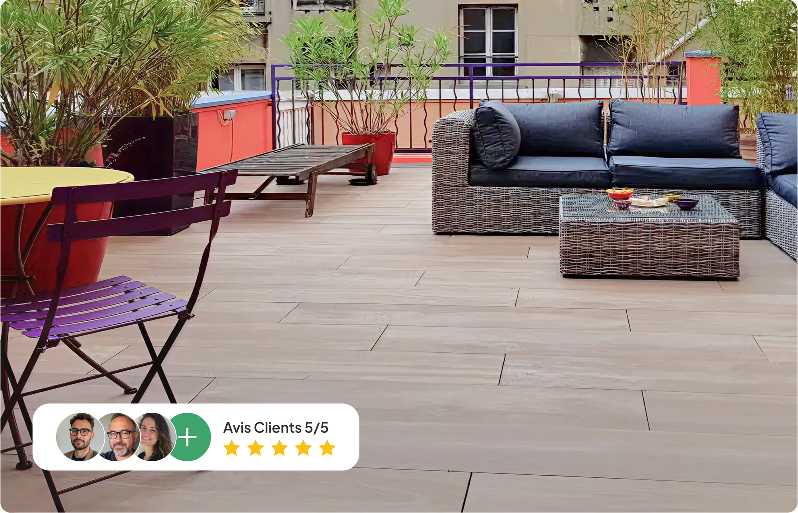 Terrasse aménagée EI2T — Avis Clients 5/5